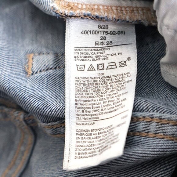 Gap Denim Shorts - 9" Bermuda Short - Medium Wash - Size 6/28 - Picture 3 of 11